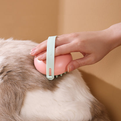 Pet Silicone Bath Brush – Massage Scrubber for Cats & Dogs