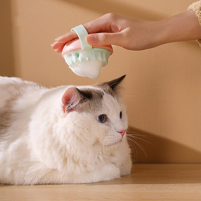 Pet Silicone Bath Brush – Massage Scrubber for Cats & Dogs